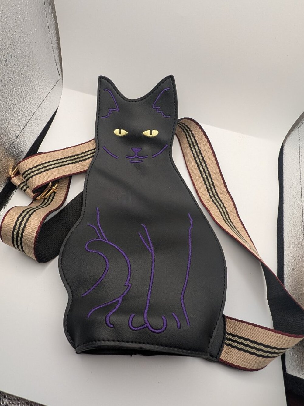 Black Cat Crossbody Bag